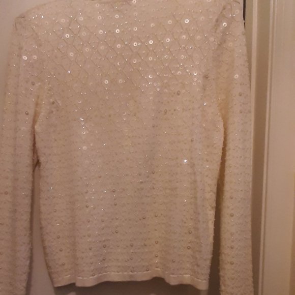 Charter Club beautiful sparkle sweater - Sz L - Picture 4 of 4